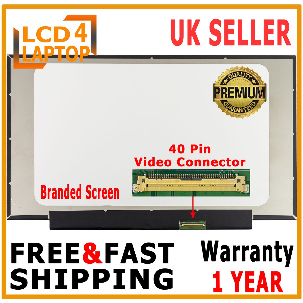 14'' HD LED On-Cell Touch Screen Display NT140WHM-T00 V8.1 V8.2 - Foto 5