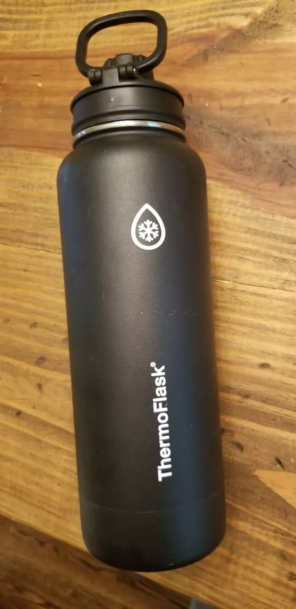 Black THERMOFLASK Flask Hydro Water Large Water Bottle 40 oz Barely Used