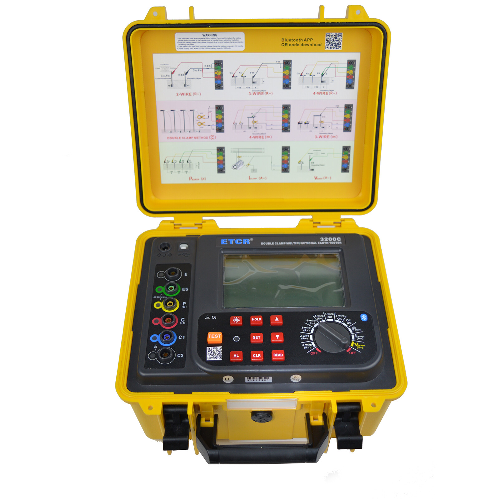 ETCR3200C Double Clamp Multi-function Earth Resistance Tester CT Size Φ70mm ✦KD