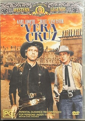 VERA CRUZ (1954) DVD - BRAND NEW - GARY COOPER - BURT LANCASTER - WESTERN - R4