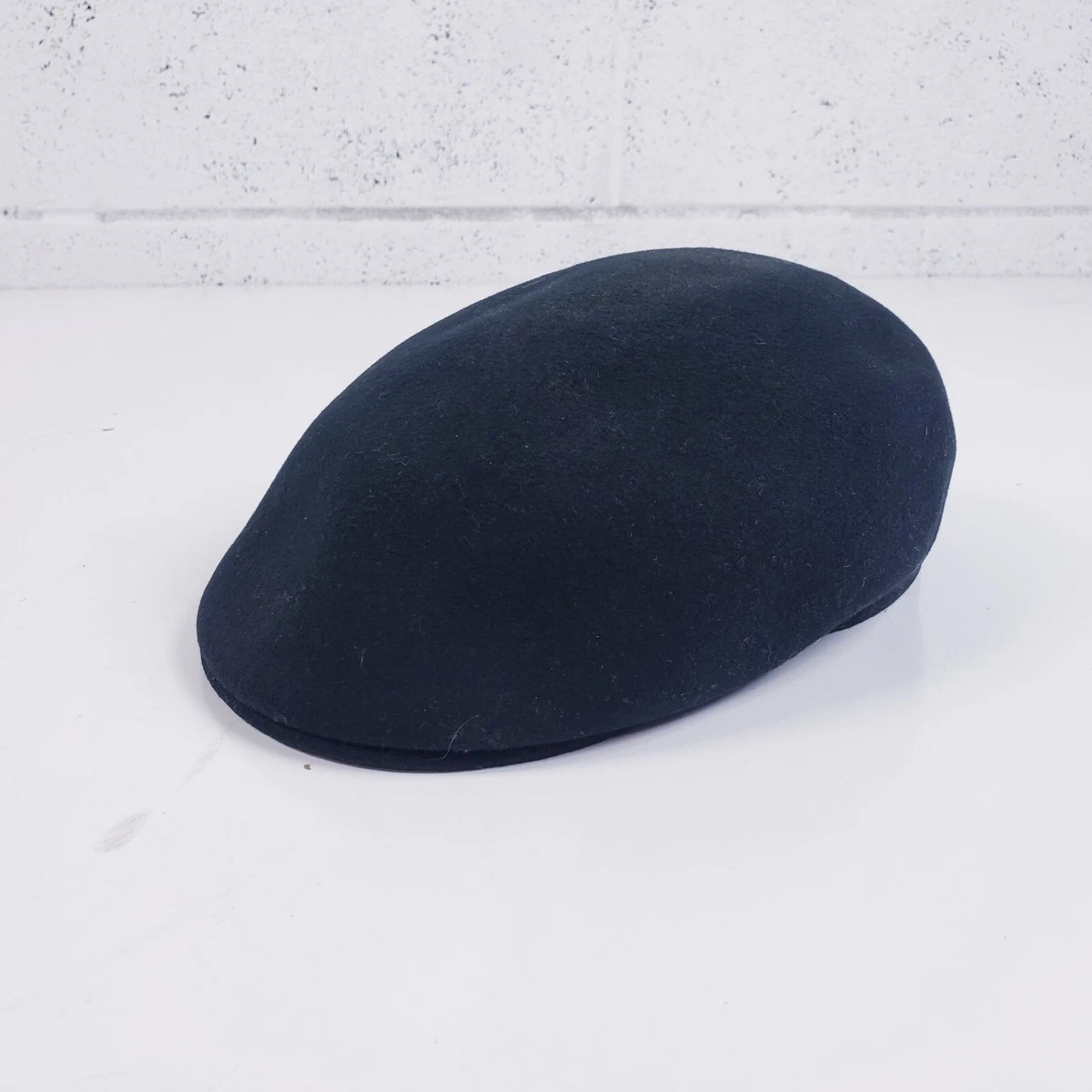 Vintage Royal Ascot Cabbies Hat 100 Wool WPL5923 Black Mens Newsboy Cap USA
