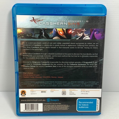 Casshern Sins: Vol 1 Parte 1 dirección asistida eléctrica 1-12 - Región B - Blu Ray - franqueo por seguimiento gratuito - Imagen 2 de 4