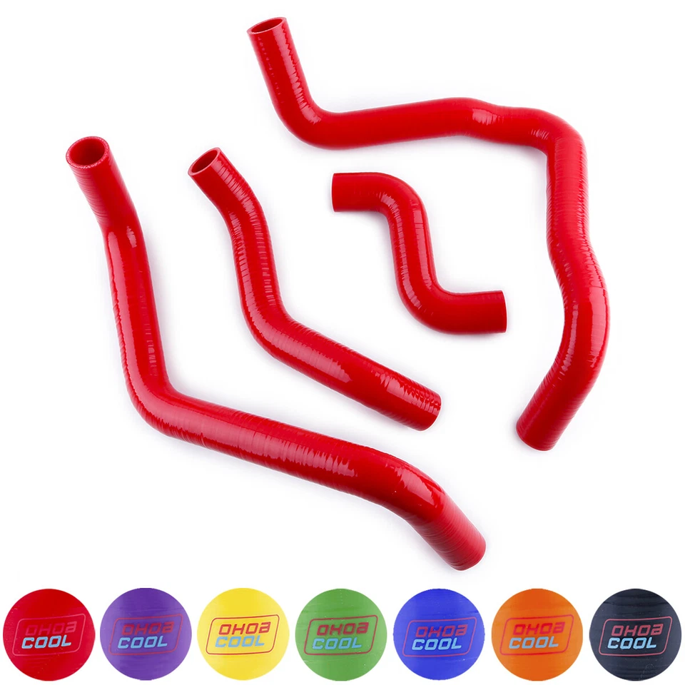 Kit de manguera de refrigerante de radiador de silicona rojo para 1972-1983 78 FIAT Bertone X 1/9 X1/9 Foto 2 de 4