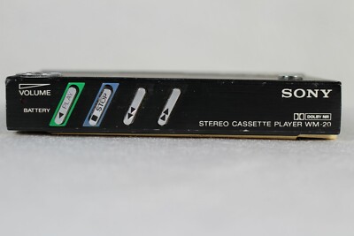 SONY WM-20 WALKMAN CASSETTE PLAYER NOT WORKING FOR PARTS OR