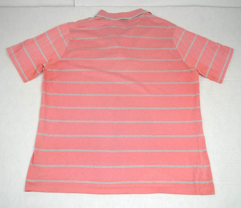 Penguin Shirt VTG Grand Slam Munsingwear Size L 80s Pink Stripe Made Japan - Image 3 of 4