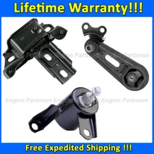 K2634 Engine Motor & Transmission Mount Set 3pc For 2011-2014 Mazda 2 1.5L AUTO