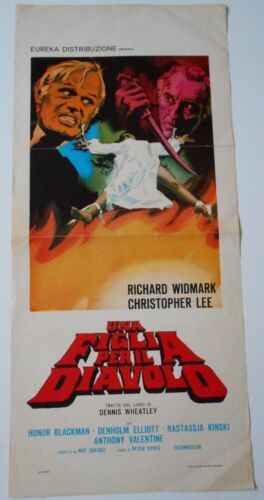 To the Devil A Daughter locandina insert horror poster Hammer Christopher Lee  - Picture 1 of 3