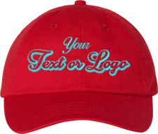 Personalized Custom Embroidered Baseball cap, golf, football,(text/logo)