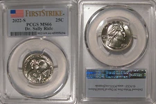 2022 S Dr Sally Ride 25c PCGS MS66 American Women Quarter FIRST STRIKE