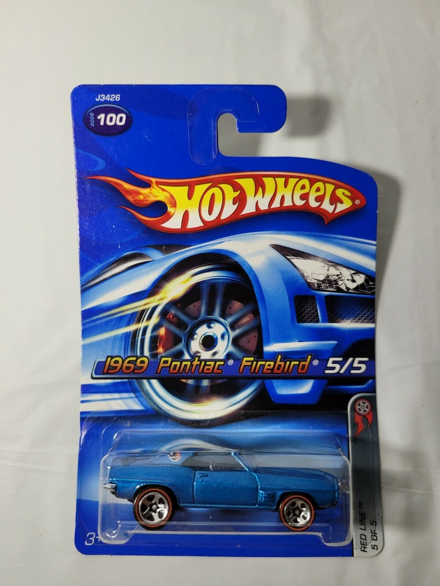 Hot Wheels 1969 Pontiac Firebird #100 Red Line Blue | eBay
