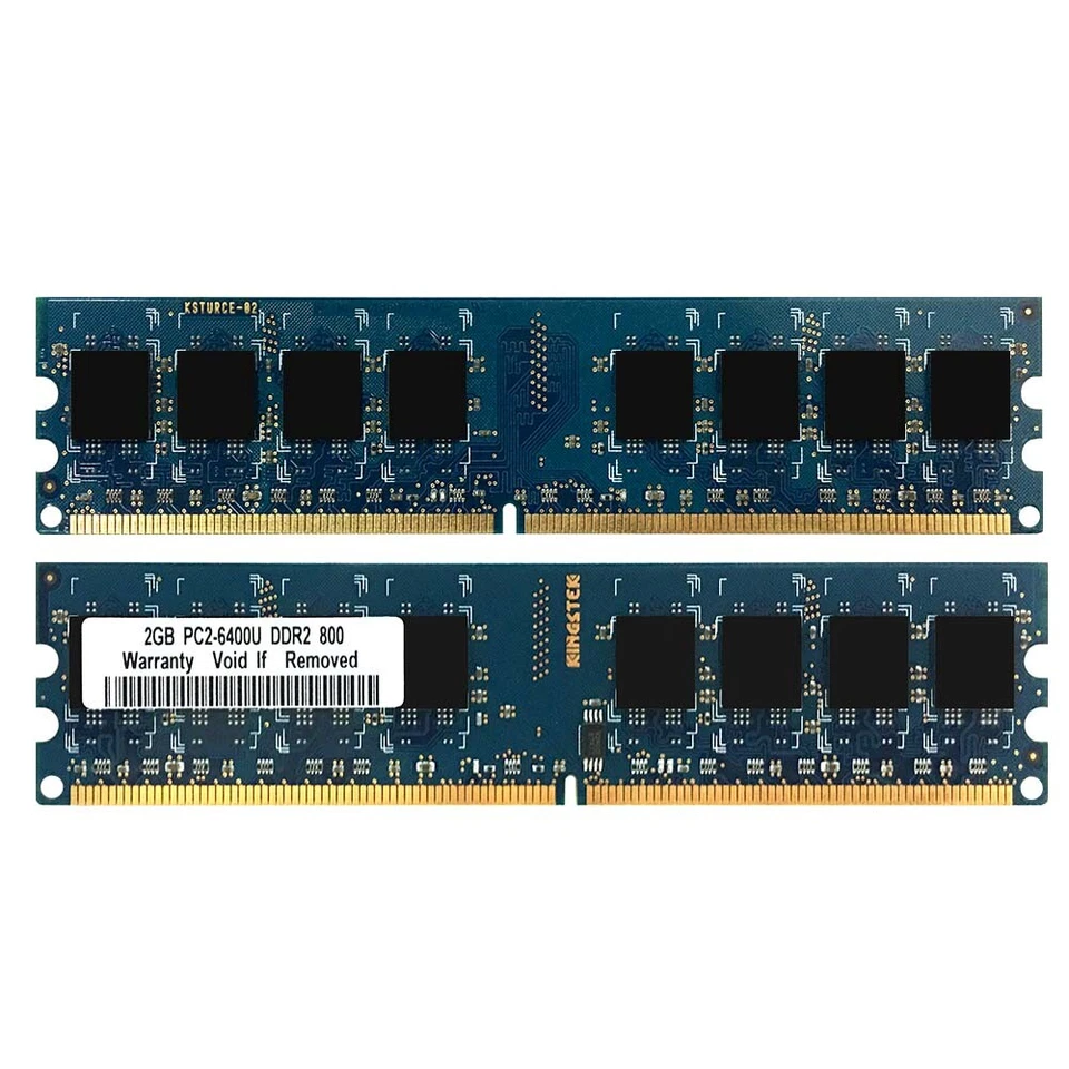 8GB Kit 4x 2GB 1GB DDR2 PC2-6400U 800MHz 240Pin Desktop RAM Blue DIMM Memory LOT - Image 4 of 4