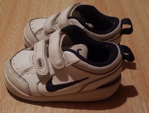 Nike Pico III TDV белый темно-синий кожаные туфли кроссовки ребенка ясельного возраста мальчика размер 5CW VTG - Изображение 3 из 4