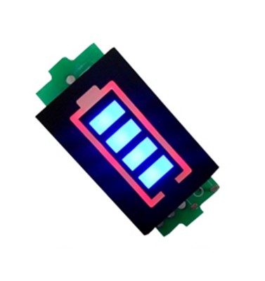 6S 6 Serie Lithium Batterie Kapazität Anzeigemodul 25,2 V blau Display Tester