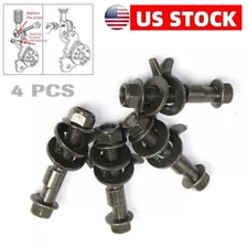 4Pcs 15mm Universal Auto Car Four Wheel Alignment Adjustable Camber Bolts Steel