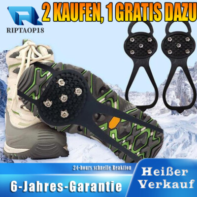 Anti Rutsch Steigeisen Schuhspikes Schuhkrallen Ice Klampen für Wandern Trekking