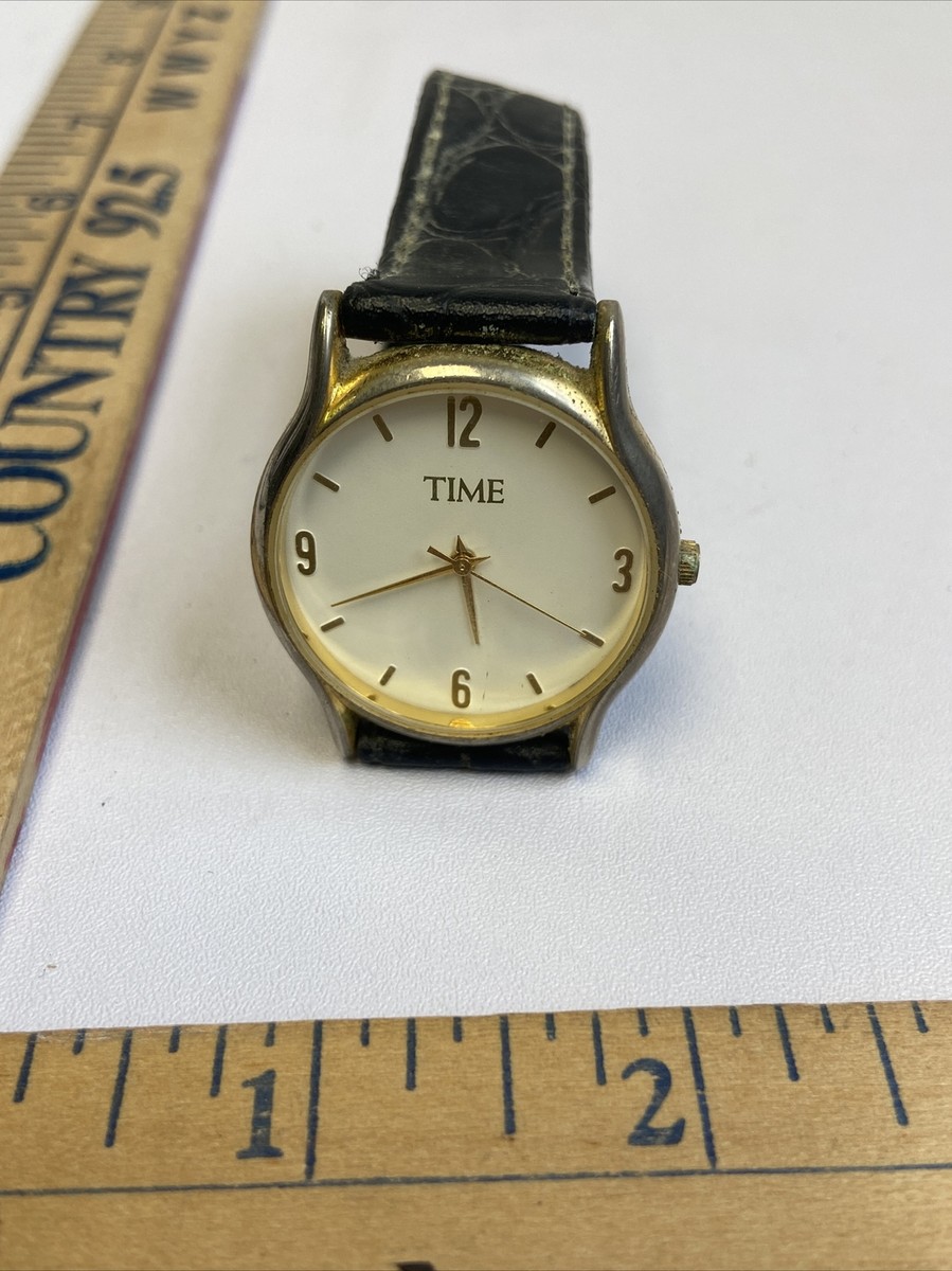 Vintage TIME Magazine Gold Tone Quartz Watch JAPAN MOVT | eBay