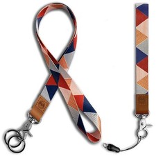 Wrist and Neck Lanyard for ID Badges and Keys Cute for Women Teacher 2 PackMe...