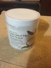 Exfoliating Body Scrub Exfoliator with Hydrating Coconut Milk and Detoxifying 