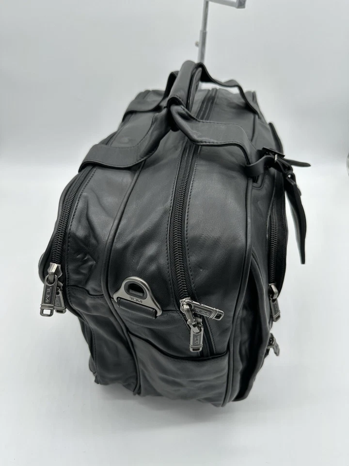 Tumi Leather Boarding Tote 18” - Image 2 of 4