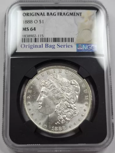 1888 O $1 Morgan Silver Dollar NGC MS64 New Orleans Special Label Semi Key *G672