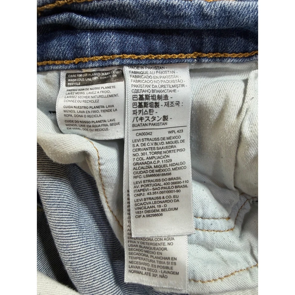 Levi Strauss 511 Mens Jeans W36 L34 Slim Fit Blue Denim Pants - Image 3 of 4