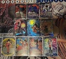 Lot Of Dragon Ball Super Masters Cards Super Rare, Rare, Ect., 10 Cards NM