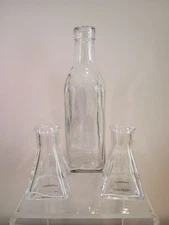 Set of Three Glass Bottles