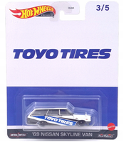 Hot Wheels Premium '69 Nissan Skyline Van - Toyo Tires - HKD05 - Real Riders