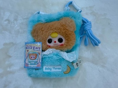 Baby Three Plush Phone Bag Blue Midsummer Bear SPECIAL EYES PACIFIER US Seller S