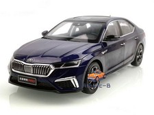 Original 1/18 VW SKODA OCTAVIA PRO 2021 Blue Diecast Car Model Gift