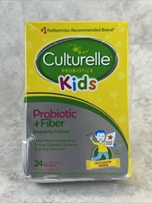 Culturelle Kids Probiotics + Fiber Regularity 24 single Packets Exp 07/2026
