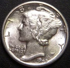 1945-D Mercury Dime - Nice Uncirculated Coin