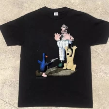 Wallace & Gromit Movie 1989 Funny Graphic T-Shirt Retro Cartoon Tee