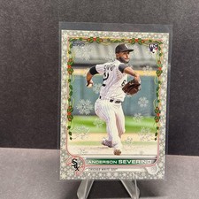 2022 Topps Holiday #HW49 Anderson Severino Rookie Metallic
