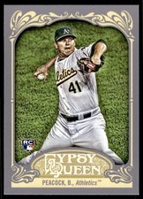 2012 Topps Gypsy Queen Brad Peacock Rookie Oakland Athletics #114