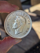 1949  South  Africa 5 Shillings Crown  UNC BU