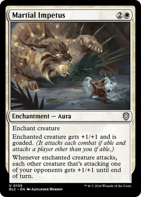 Martial Impetus - 108 - BLC - Near Mint - MTG