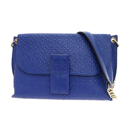 Loewe Chain Shoulder Blue Shoulder Bag Women's #SAB17491