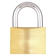 GRAINGER APPROVED 48JR09 Keyed Padlock,1 1/2 in,Rectangle,Yellow 48JR09