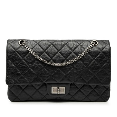 Chanel Steppung gealtert Kalbsleder Reissue 2.55 Doppelklappe 227