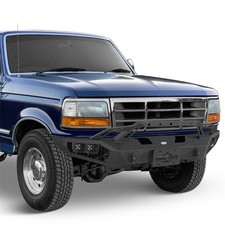 Heavy Duty Steel Front Bumper Wwinch Plate For Ford F150 F250 F350 Bronco 92-96
