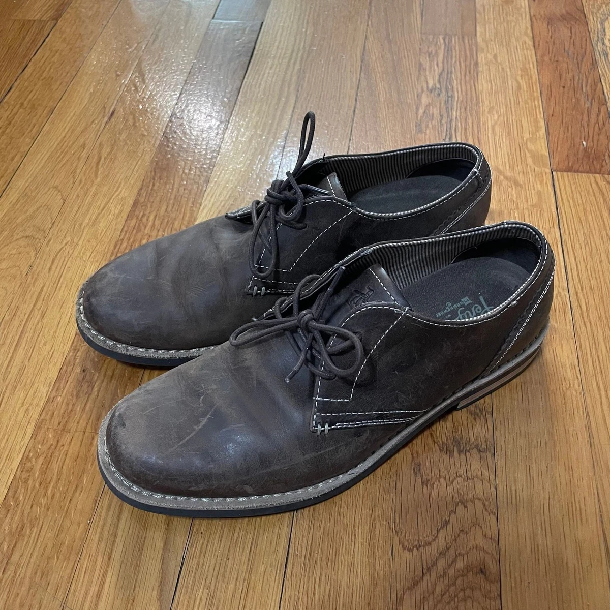 Original Penguin Black or very dark navy Leather Oxfords Sz 8.5 Original Penguin Shoes by Munsingwear Black Leather SIZE  main image 2