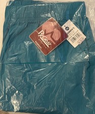 RX Gear Pants Women's 3XL Teal Color Stretch Cargo Scrubs