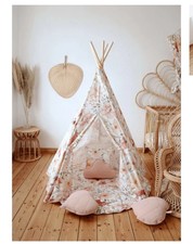 Flower Power Kids Teepee Tent Floral Playhouse - Ship from US