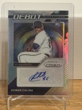 2021 Panini Prizm - Debut Signatures Edwar Colina #DS-EC Silver Prizm (AU, RC)