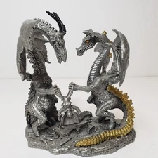 Ral Partha "Make A Wish" Pewter Dragon Figurine Bob Olley 1121001 Rawcliffe Vtg 