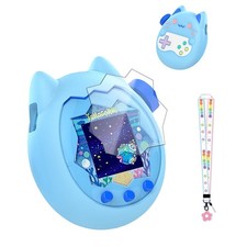 for Tamagotchi Paradise Soft Silicone Case and TPU Clear Screen Protector fli...