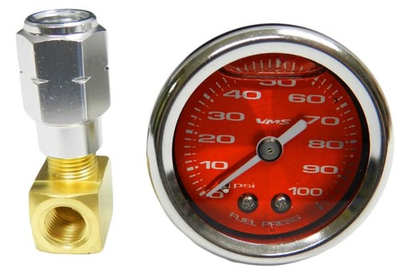 #ad #ad Red 1.5quot; 100psi Fuel Pressure Gauge for Chevy and Camaro VMS Racing $39.90