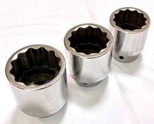 Cat Caterpillar Large Socket 3pc 34 Drive 12-point 1-78 1-1116 1-12 Usa