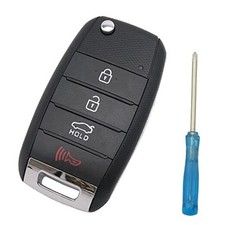 Key Fob Case Replacement Key Fob Cover fit for Kia Sorento Sportage Rio Black